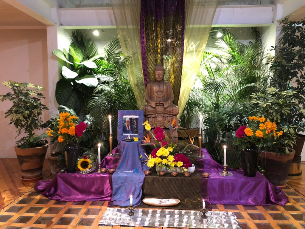 Puja For Bhante In Mexico City Coyoacan The Buddhist Centre