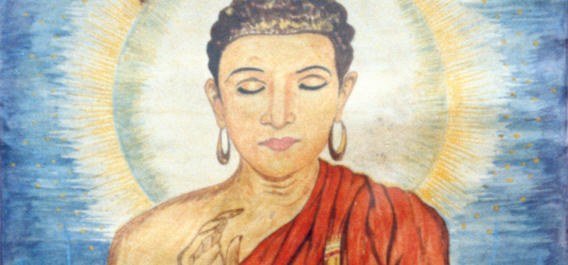 the buddha with a halo
