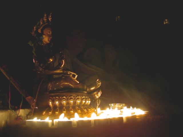 Tara Shrine At Night