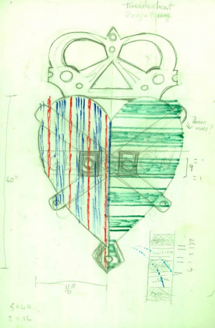 Sketch For A Rangers And Celtic Heart