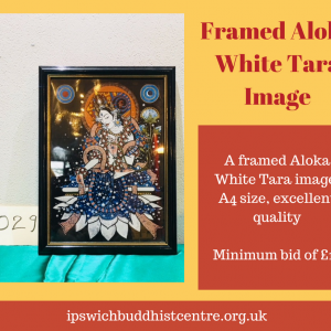 Framed Aloka White Tara Print
