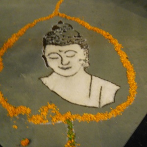 Rice and Tea Rangoli