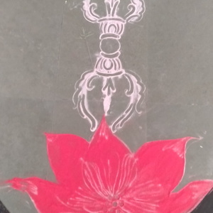 Vajra and Lotus Rangoli during Order weekend