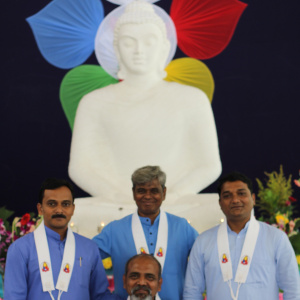 Sughosh, Shilsambhava and Jnanadhish with Dh. Ratnashil