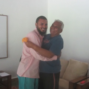 Dh. Chandrashil is welcome by Raj Mohan