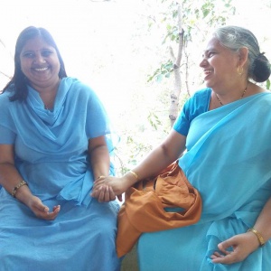 Dhni. Tarahardhya with Dhni. Abhayavati