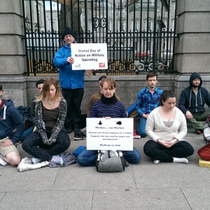 Street Meditation outside the Dáil in Dublin on April 13th 2015