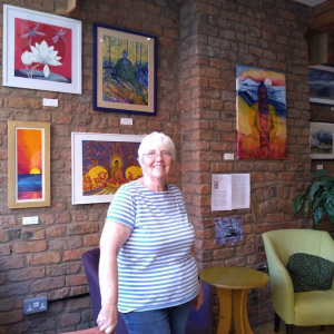 Amritasakhi at the Exhibition