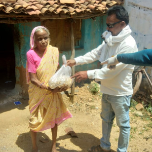 helping at Pavnar Khari Village