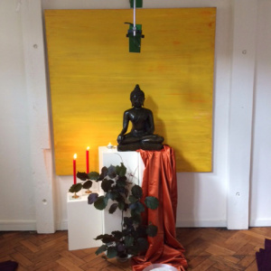 Shrine at the Amsterdam Buddhist Centre
