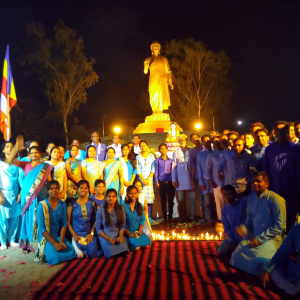 Abhayaraja led the Buddha day celebrations at Nagaloka, Nagpur in India