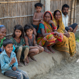 Musahar community in Bihar, India. Karuna works to create dignified and sustainable livelihoods within this Musahar community in Bihar, India. Photo: Copyright Karuna. 
