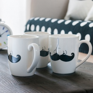 Moustache Mugs and Cushion Covers
