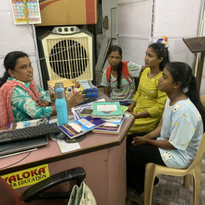 Handling inquiry at reception 