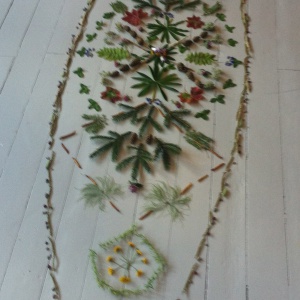 oval mandala, gjord av Al.