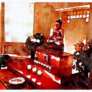 Shrine at WLBC, waterlogued