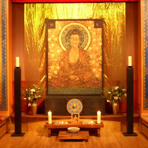 Buddha rupa at the Padmaloka Retreat Centre
