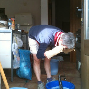 cleaning at the retreat centre